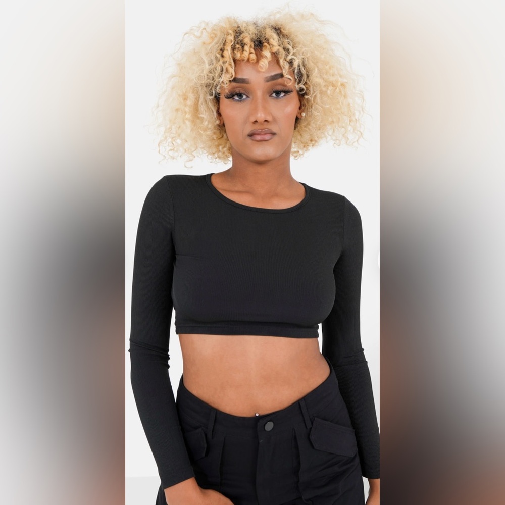 NWT SIXTH JUNE Black Opening back Top, Style 33668-BLAC, Various Si…